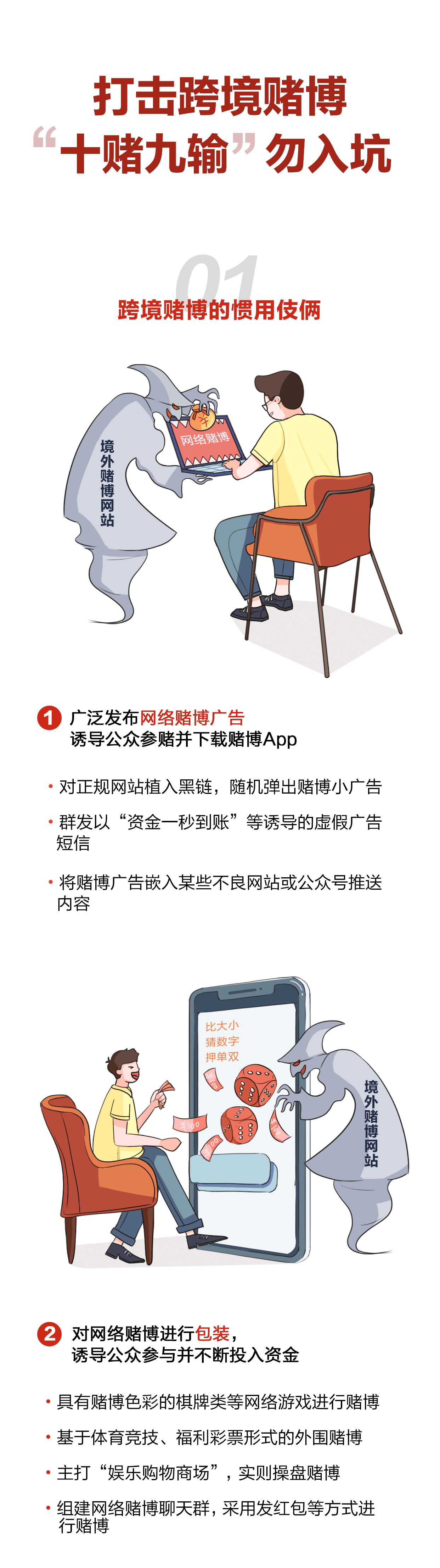 打击跨境赌博 “十赌九输”勿入坑